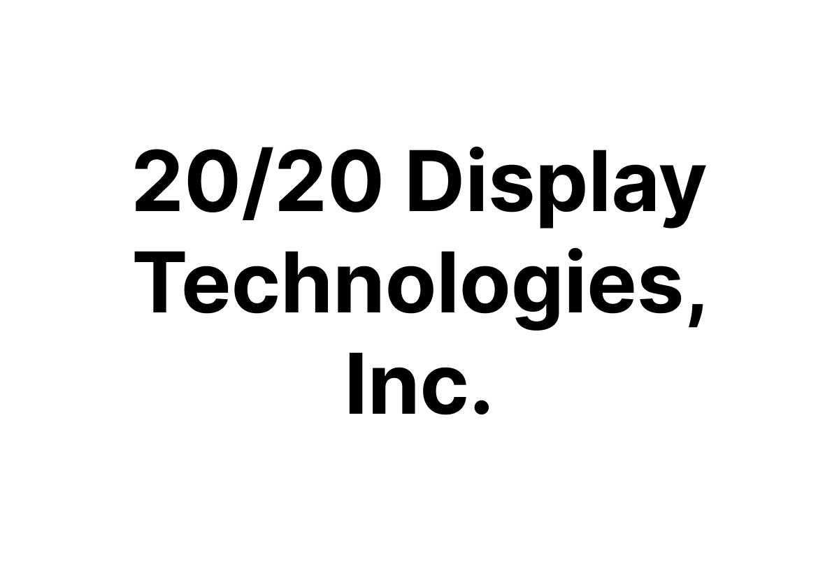 20/20 Display Technologies Inc Logo